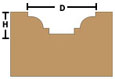 TCT Brazed Plung ogee Fillet Bits